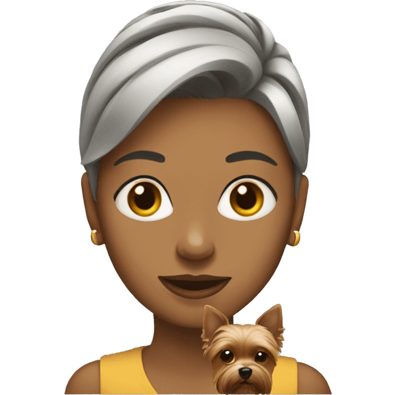 Woman-with-yorkie emoji