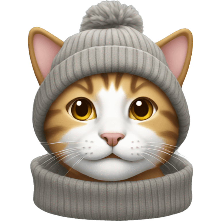 cat wearing a beanie emoji