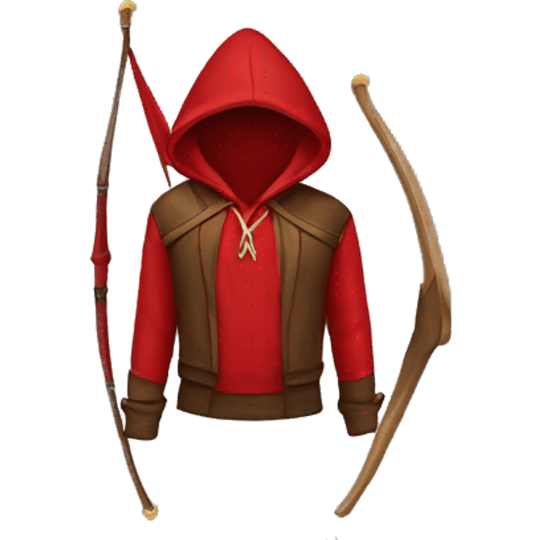 hoodie with red archer on it emoji