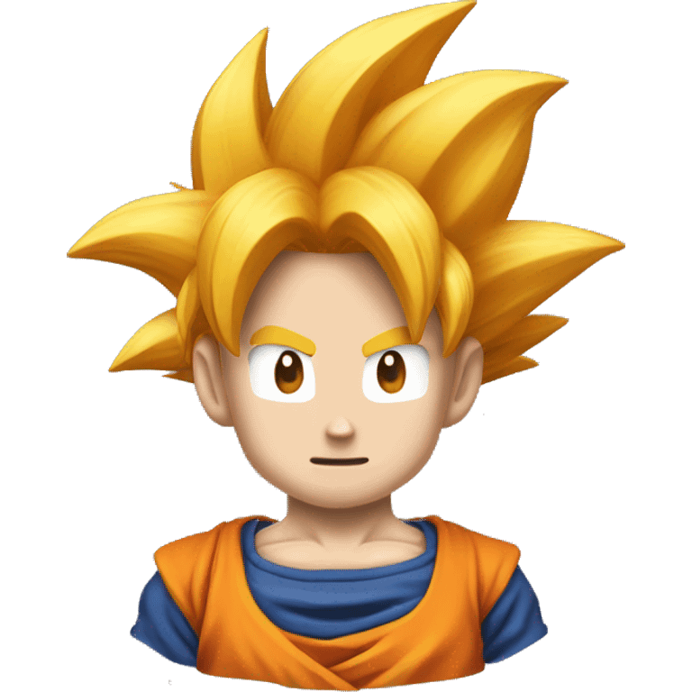 Goku riéndose  emoji