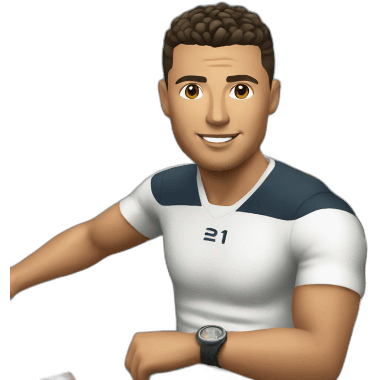 Ronaldo on boat emoji