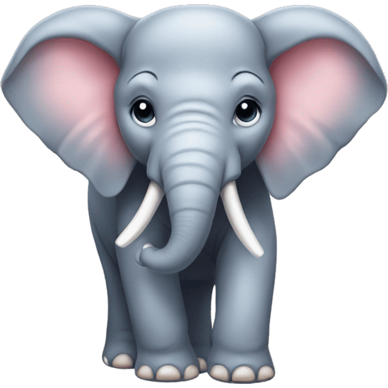 Elephant with bow emoji