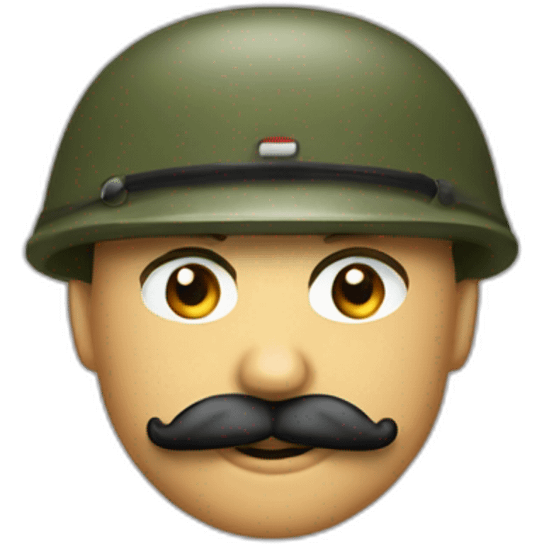 soldat avec une petite moustach carée emoji