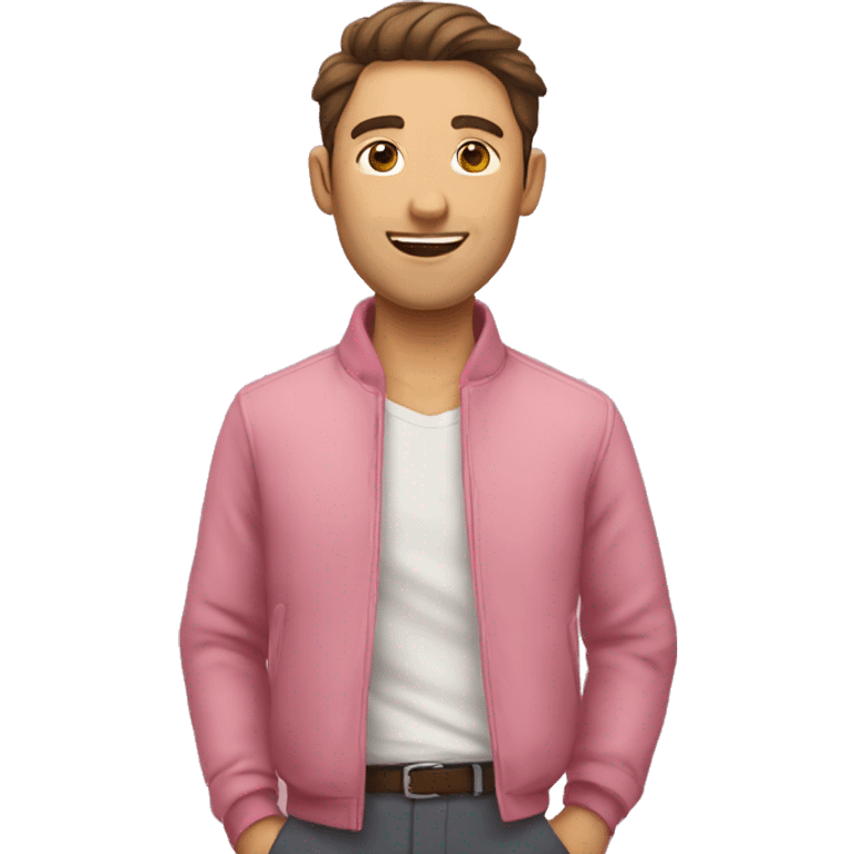 Homme avec une jupe rose  emoji