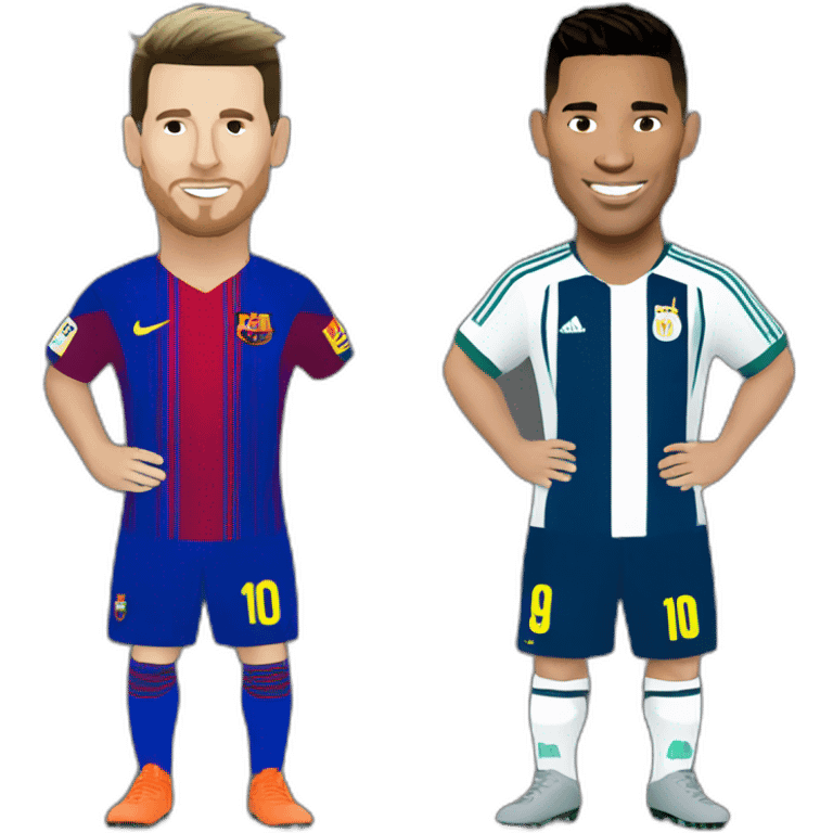 Messi and ronaldo emoji