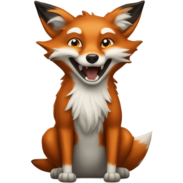 Crazy fox emoji