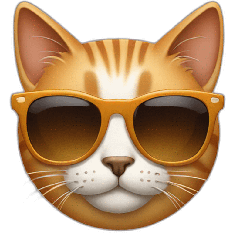 Cat with sunglasses emoji