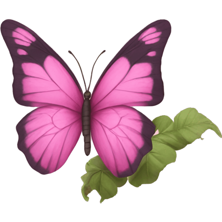 Mariposa rosa emoji