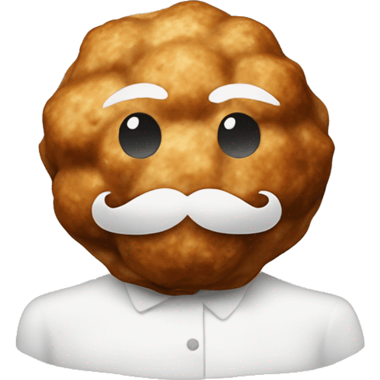 swedish meatball with mustache emoji