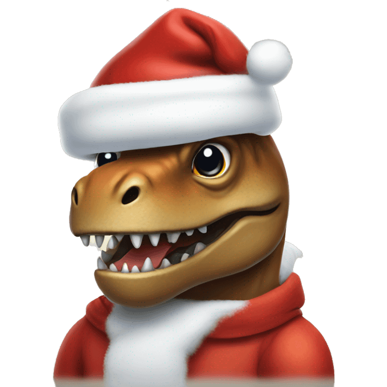 trex Santa emoji