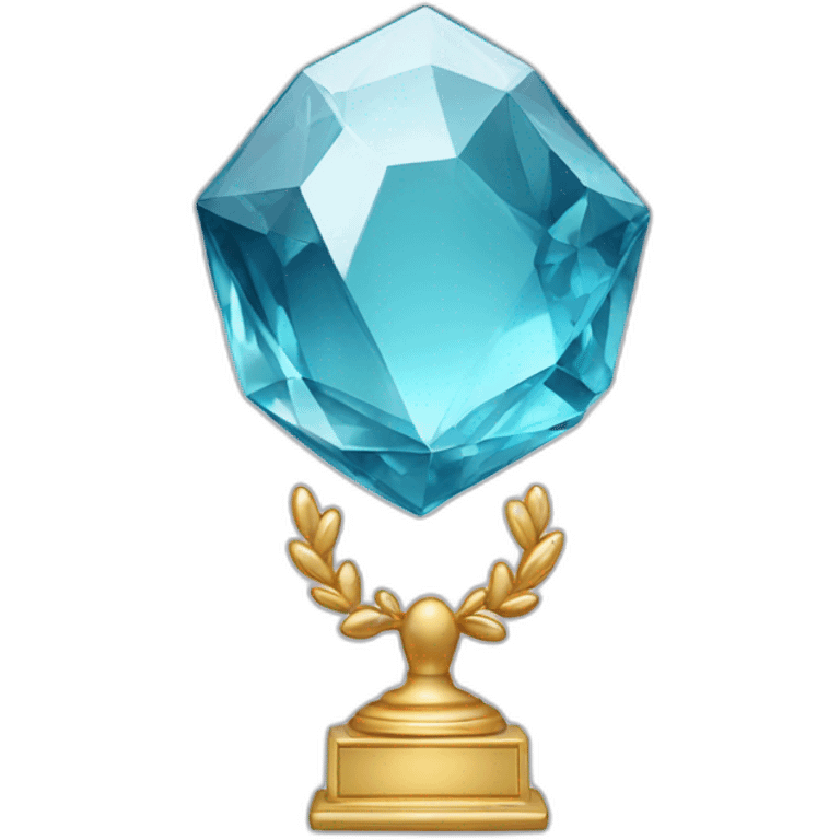 Award made of crystal emoji