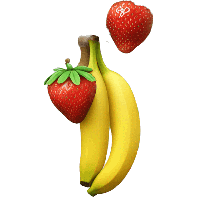 banana and strawberry tree emoji