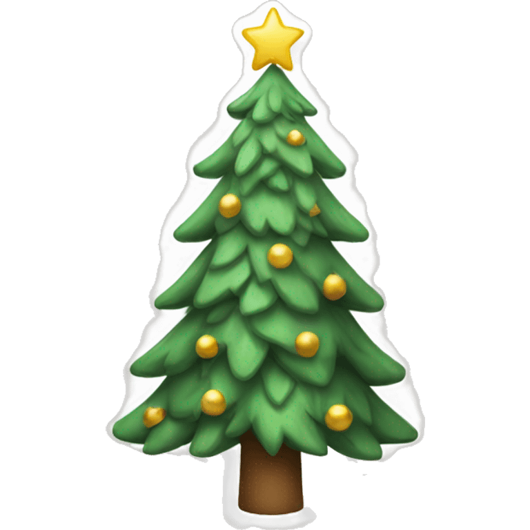 Neutral Christmas tree emoji