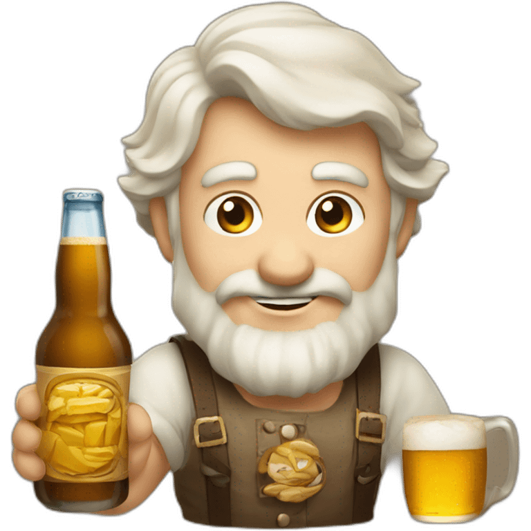 Nain qui boit une biere emoji