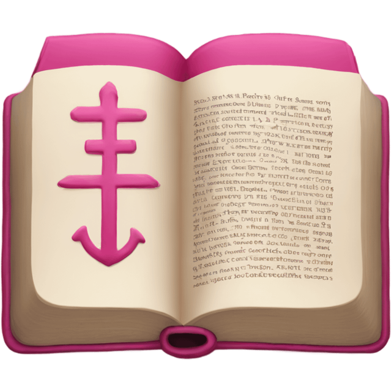 Pink bible  emoji