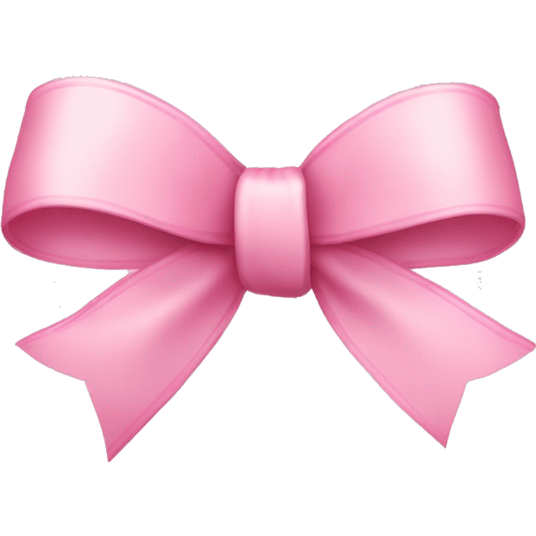 light pink ribbon bow emoji