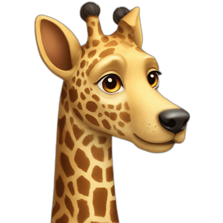 Doggiraffe perfection   emoji