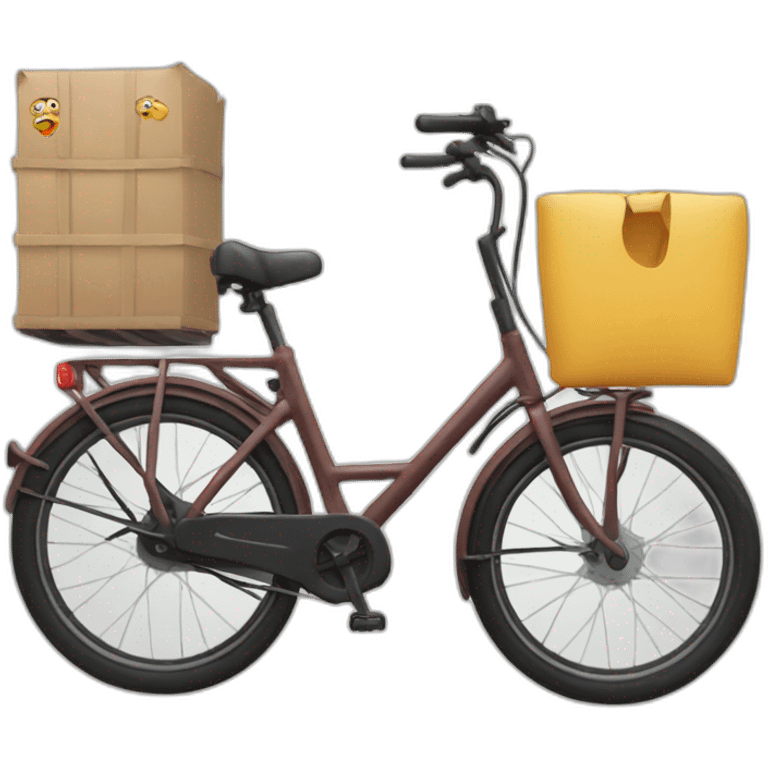 A cargo bike emoji