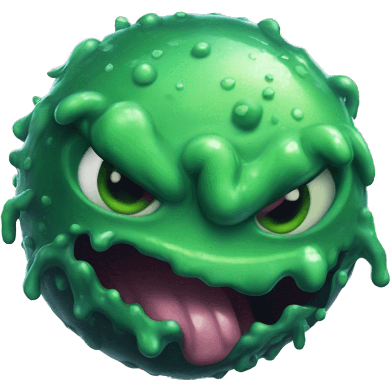 super goddamn slimy slime ball  emoji