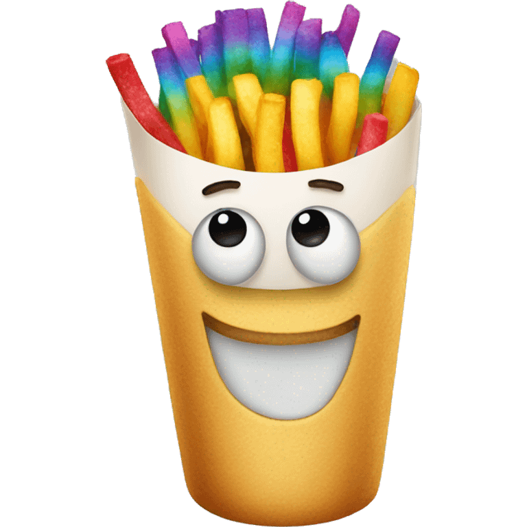 Rainbow fries emoji