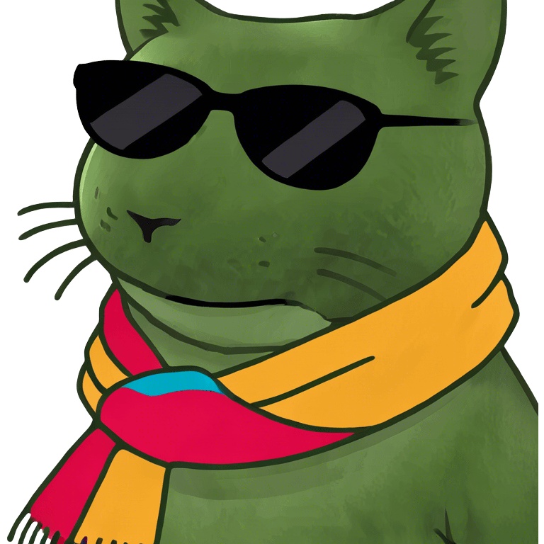 Cat with sunglasses emoji