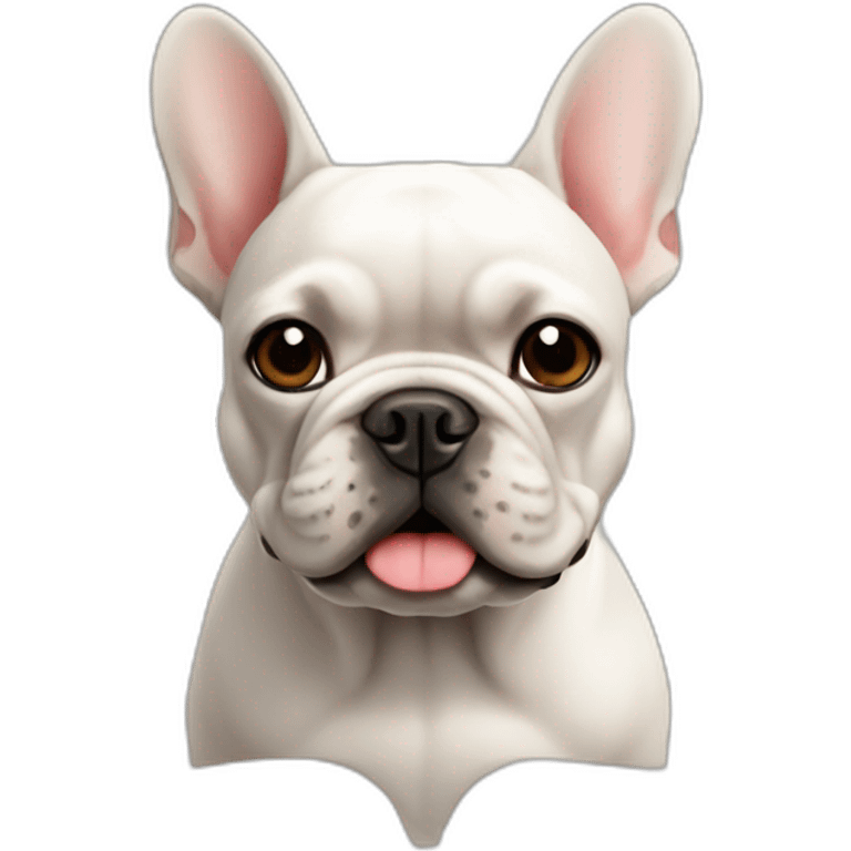 A French bulldog emoji