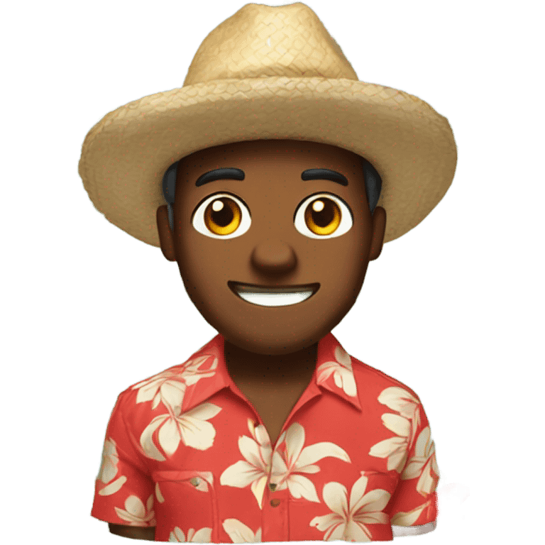 Buckeye in a Hawaiian shirt  emoji