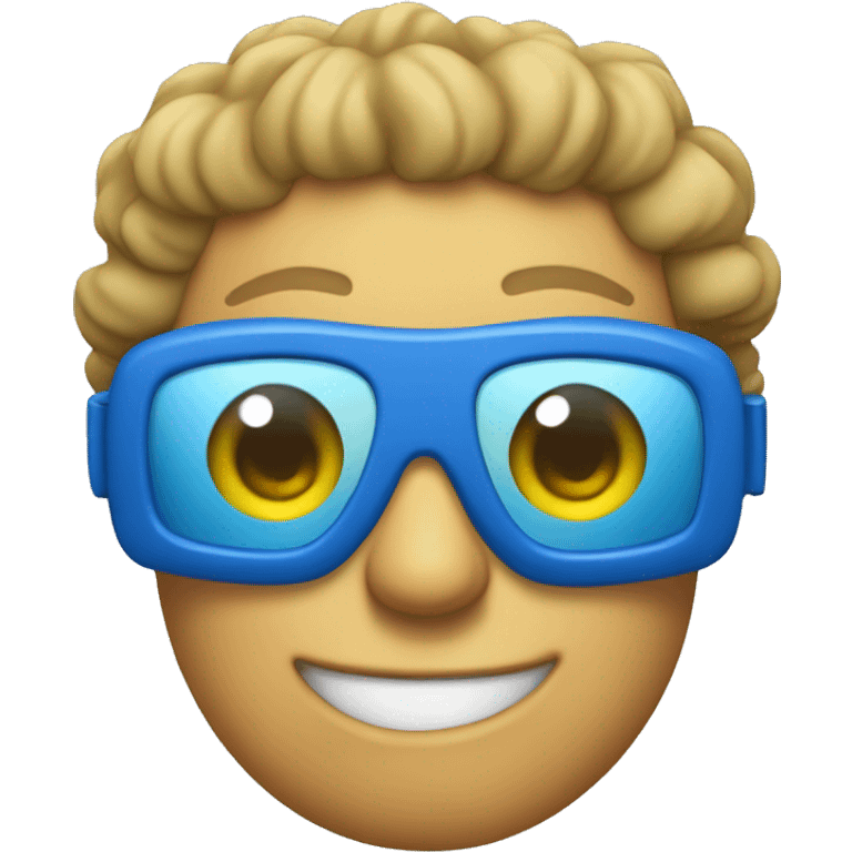 spong wearing blue goggles emoji