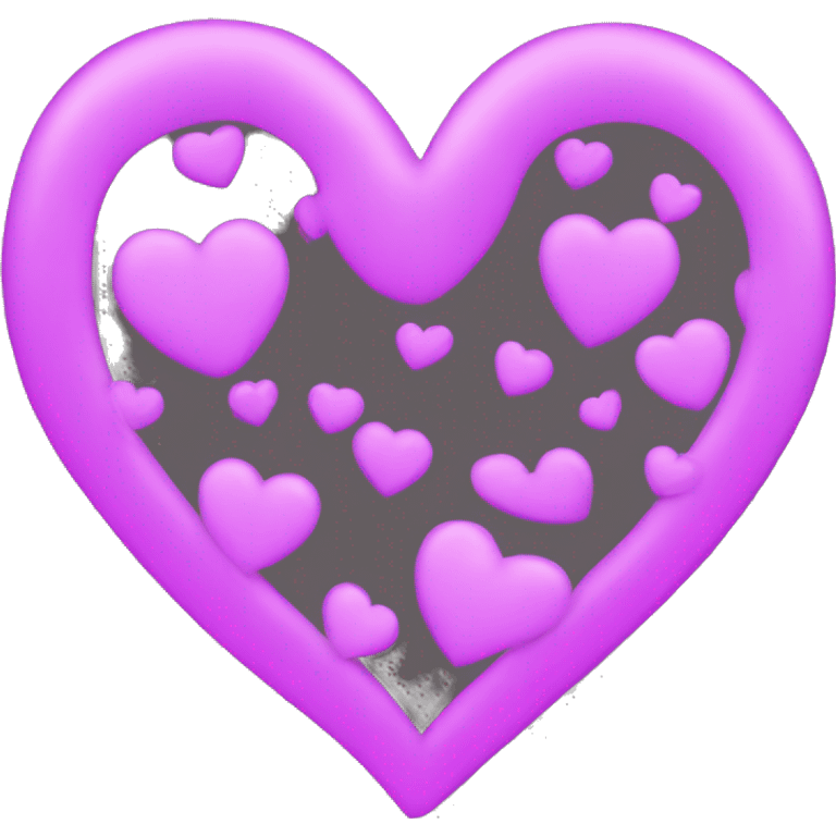 create a heart that looks like this ❤ but change the colors to neon blue and purple emoji