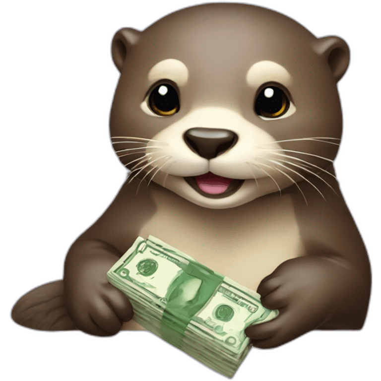 otter with money emoji