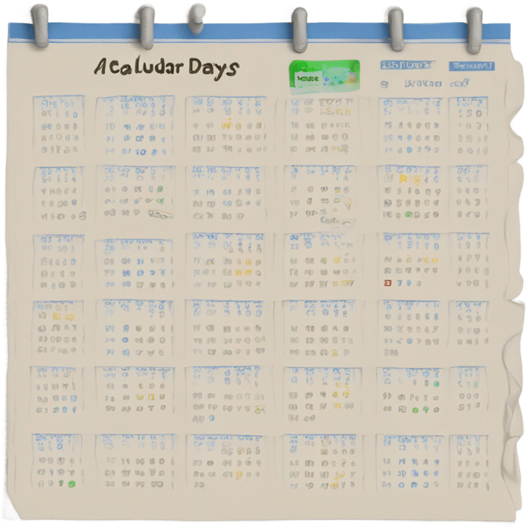 Calender  emoji