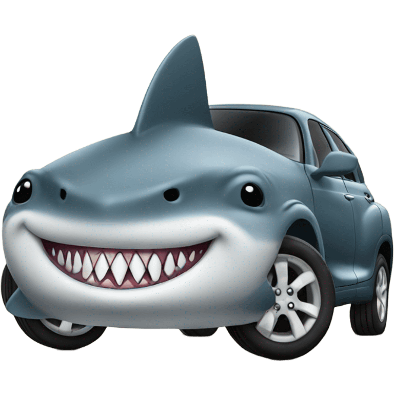 Shark in a pt cruiser  emoji