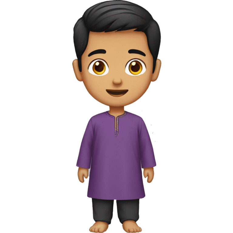 A malay boy wearing kurta emoji