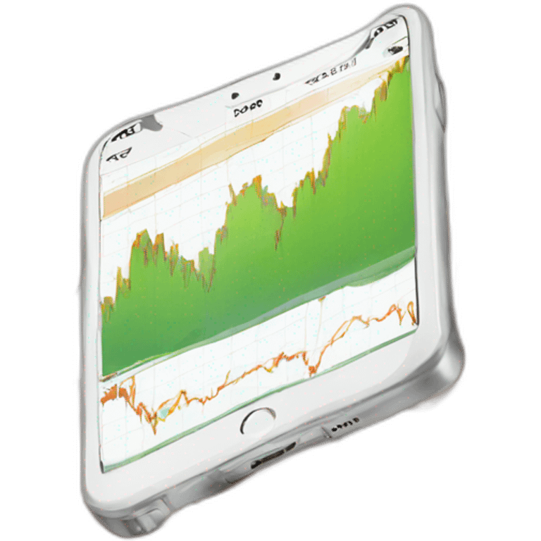 stock market iphone emoji