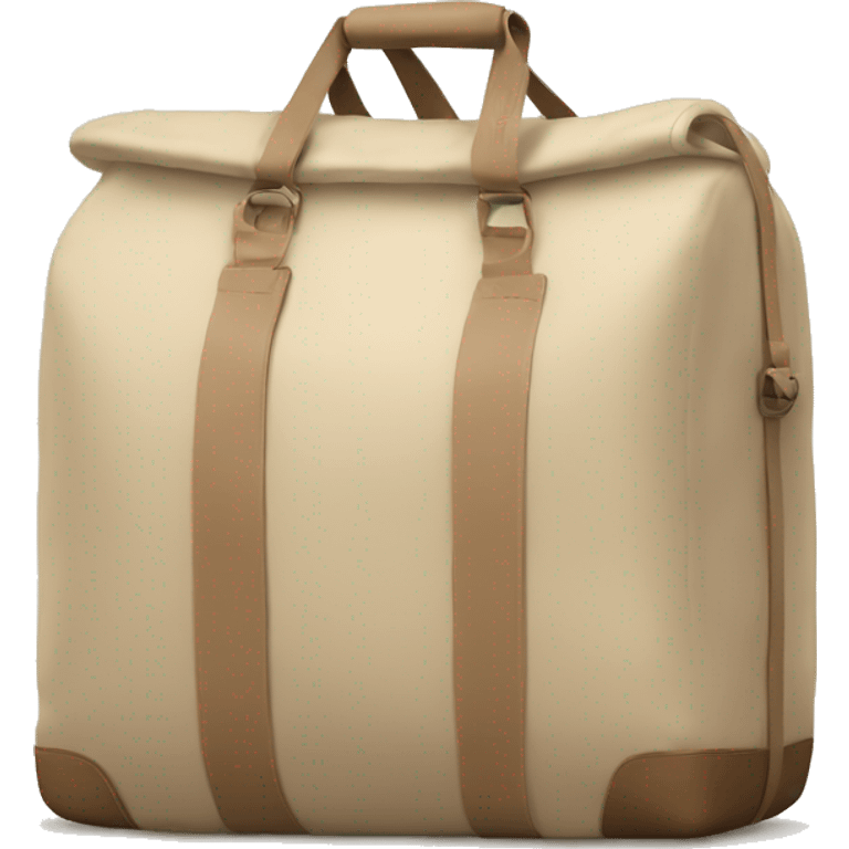 Beige asthetic travelbag emoji