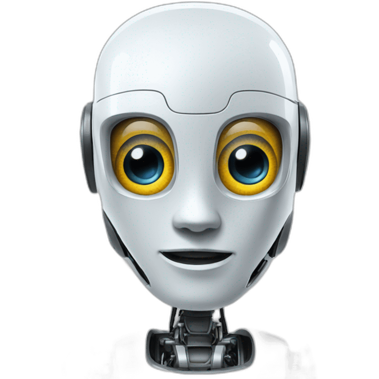 Artifical intelligence robot emoji