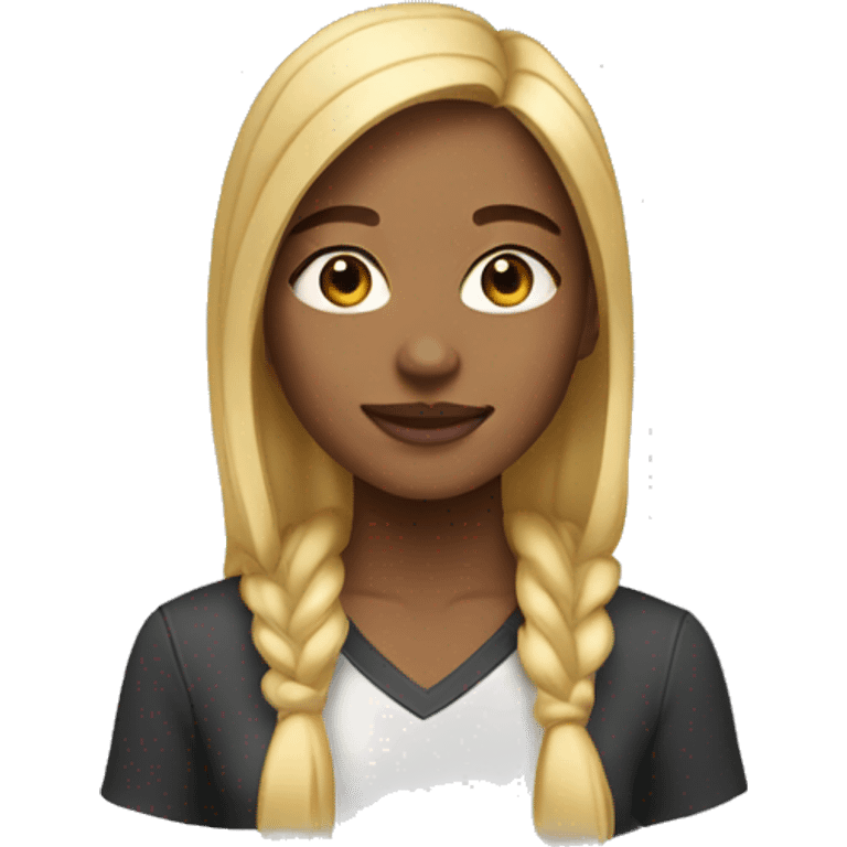 , 18 year old, light-skin, female emoji