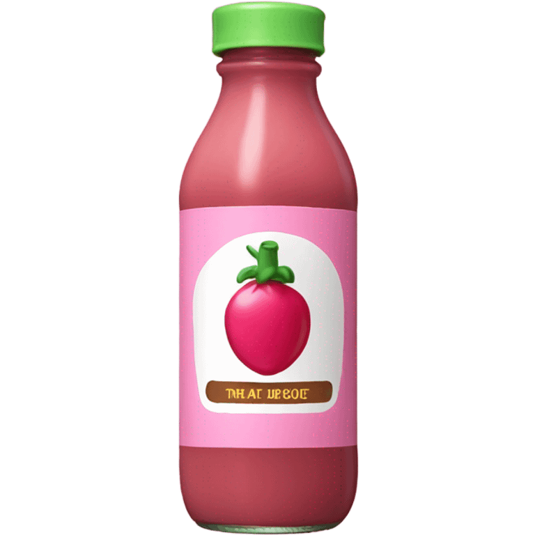 One pink bottle sauce emoji