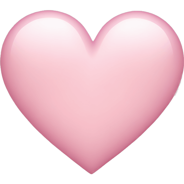 Light pink heart emoji