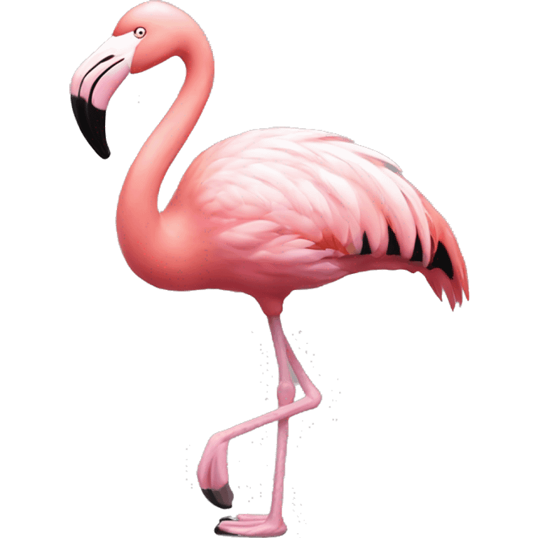 light pink flamingo emoji