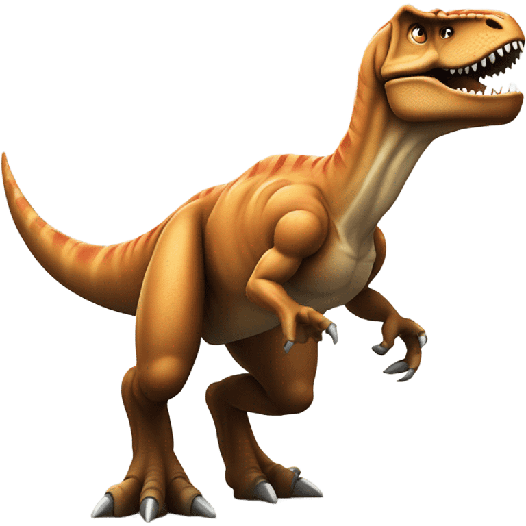 T-Rex with muscles  emoji