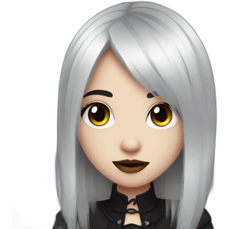 cute goth girl emoji