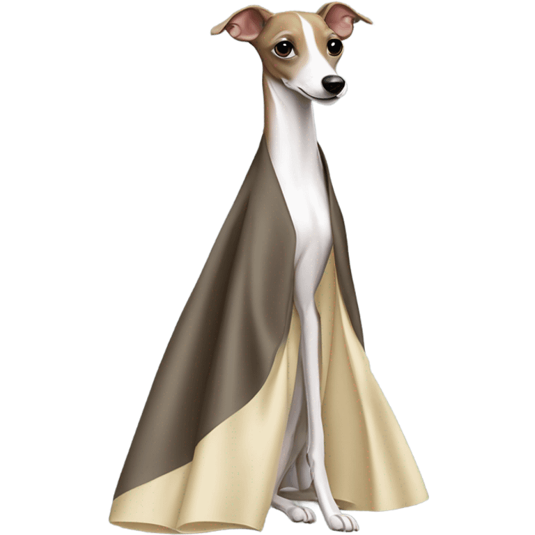 Italian greyhound evening gown  emoji