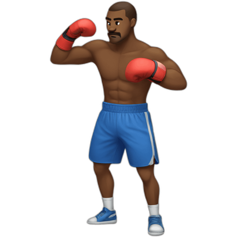 boxer stretching emoji