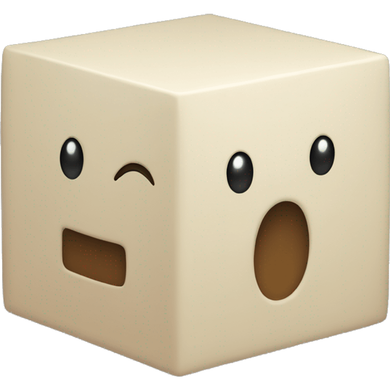 3d cube without face emoji