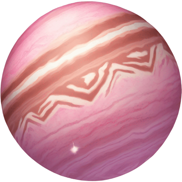 Pink crystalized Jupiter  emoji