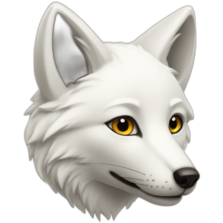 white fox emoji