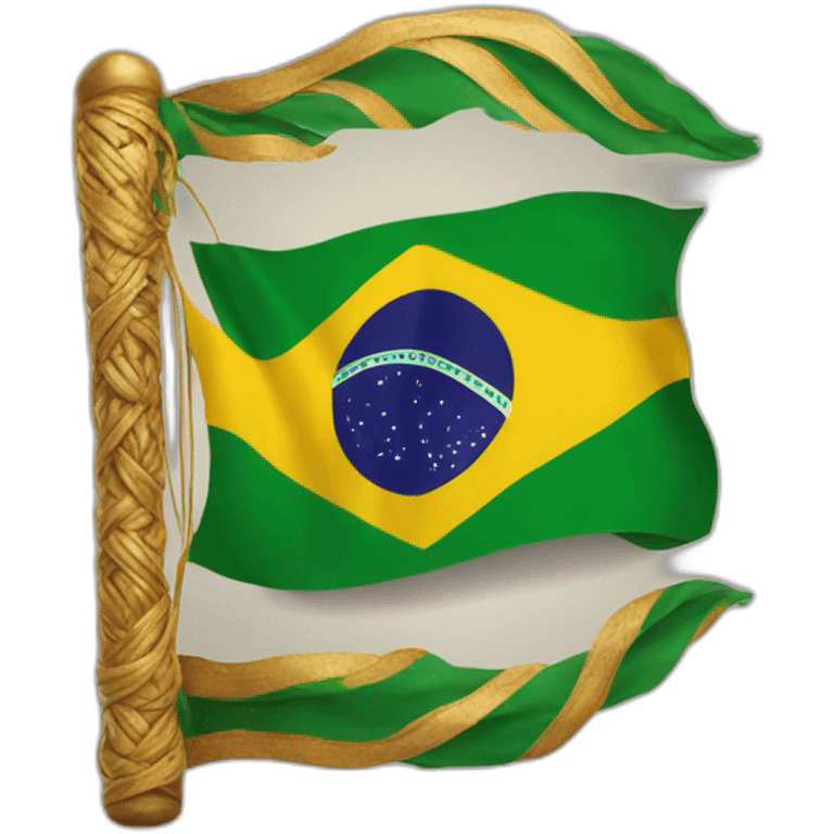 Brazil with hindu flag emoji