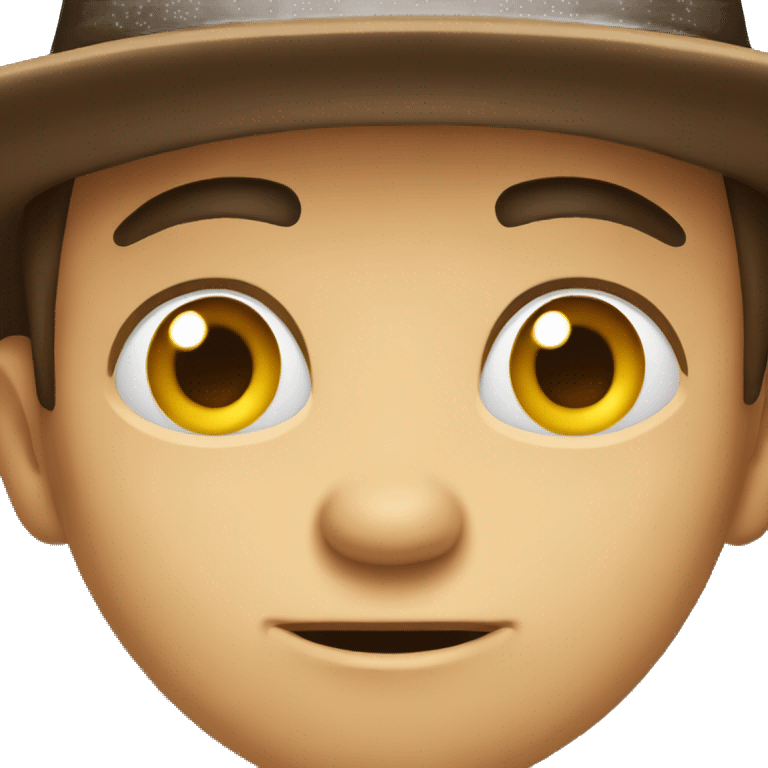 funny boy in hat with a disgusted look on his face  emoji