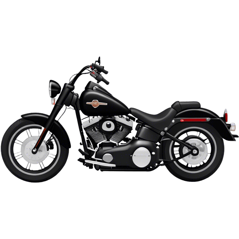 Harley-Davidson Cruiser - Harley-Davidson Softail (Model Year: 2021) (Iconic colour: Black) emoji